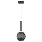 Milano Black or Antique Brass with Clear | Smoke Glass Pendant Light - Lighting.co.za