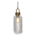 Ebbe Tall Clear and Antique Brass Pendant Light - Lighting.co.za