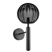 Milano Black or Antique Brass with Clear | Smoke Glass Wall Light - Lighting.co.za