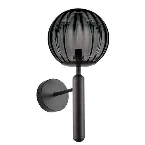Milano Black or Antique Brass with Clear | Smoke Glass Wall Light - Fixed Lights - Lighting.co.za