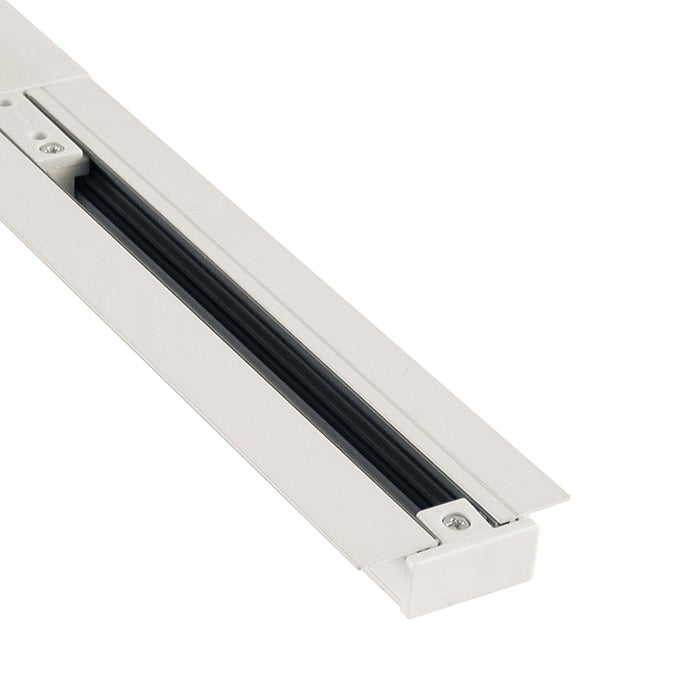 Pulse 2M RECESSED Track 3 Wire Track with Powerfeed - Black Or White - Lighting.co.za
