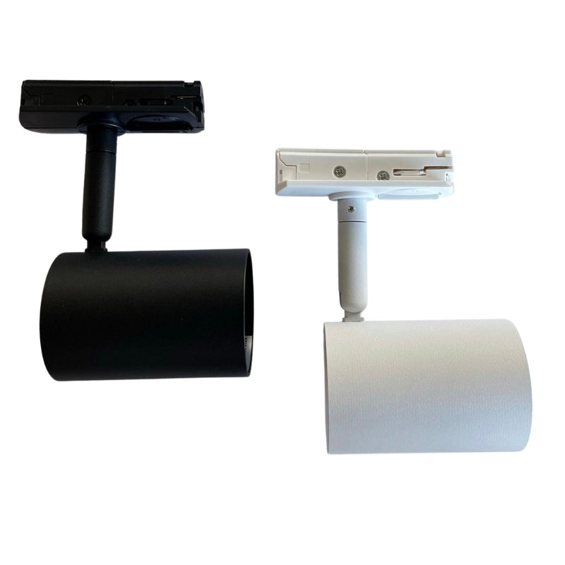 Pulse GU10 Black or White 3 Wire Spazio Track Spot Light - Lighting.co.za