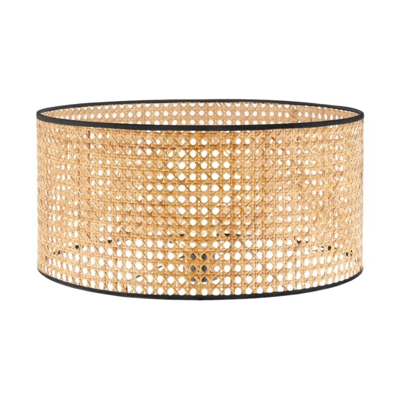 Cape Lux Rattan Cane Drum Shade Only 2 Options - Lighting.co.za