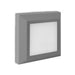 Ozo Alaina Plain Square Black | Grey CTC LED Outdoor Step Wall Light - Lighting.co.za