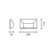 Una Black 6 Watt LED Outdoor Step Wall Light - Lighting.co.za