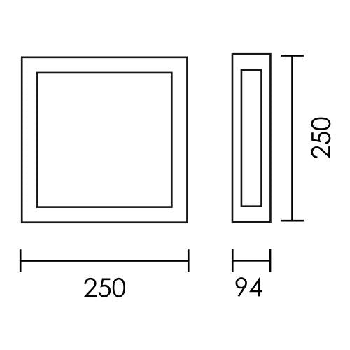 Cube Black or White and Frosted Glass Outdoor Wall Light - Lighting.co.za
