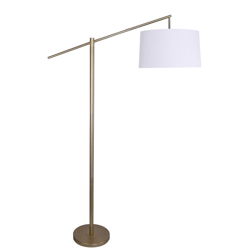 Addison Gold and White Shade Floor Lamp - Lighting.co.za