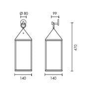 Lumiere Rechargeable Table Lantern or Outdoor Wall Light Touch Dim - Lighting.co.za