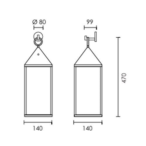Lumiere Rechargeable Table Lantern or Outdoor Wall Light Touch Dim - Lighting.co.za