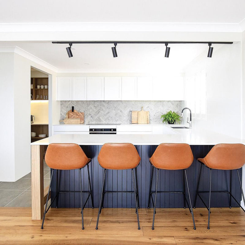 Baril Long Black | White GU10 3 Wire Track Spotlight - Lighting.co.za