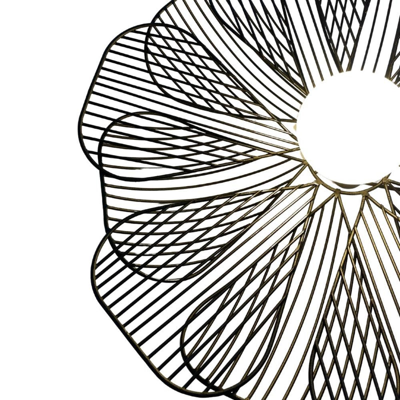 Petal Black | Gold | Copper Wire Pendant Light 2 Sizes - Lighting.co.za