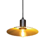 Shell Round Gold Disk Pendant Light 2 Sizes - Lighting.co.za