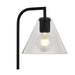 Flow Black | Gold and Clear Glass Funnel Table Lamp - Lighting.co.za