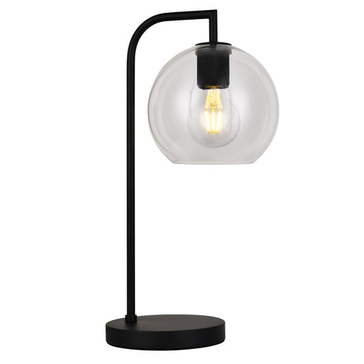 Flow Black | Gold and Clear Glass Ball Table Lamp - Lighting.co.za