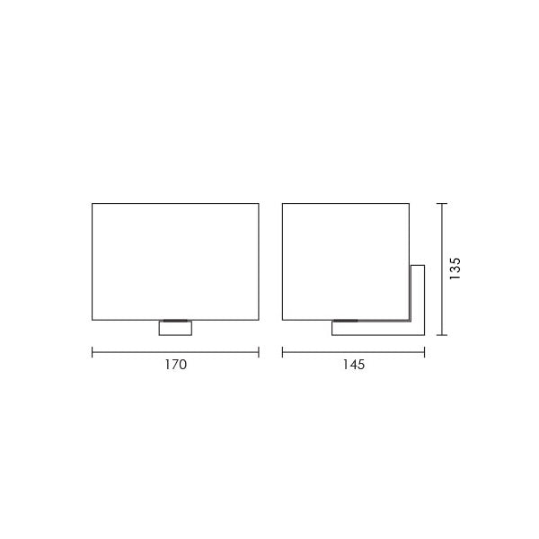 Brick Opal Glass and Chrome Wall Light - Lighting.co.za