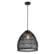 Odelia Natural or Black Rattan Pendant Light - Lighting.co.za