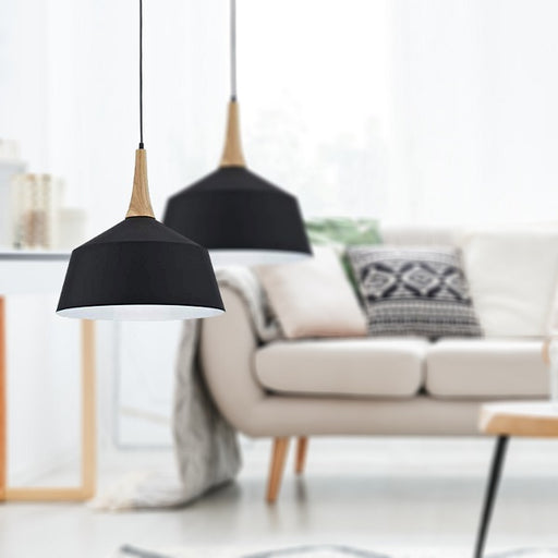 Nordic Bell Black Or White Pendant Light 2 Sizes - Lighting.co.za