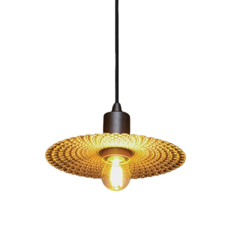 Hammered Look Round Gold Disk Pendant Light 2 Sizes - Lighting.co.za