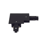 Pulse RECESSED Track 3 Wire L Connector With Power Feed - Black Or White - Lighting.co.za