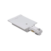 Pulse RECESSED Track 3 Wire Power Feed With End Cap - Black Or White - Lighting.co.za