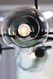 Amador Vertical Branch 7 Light Smoke or Amber Glass Pendant Light - Lighting.co.za