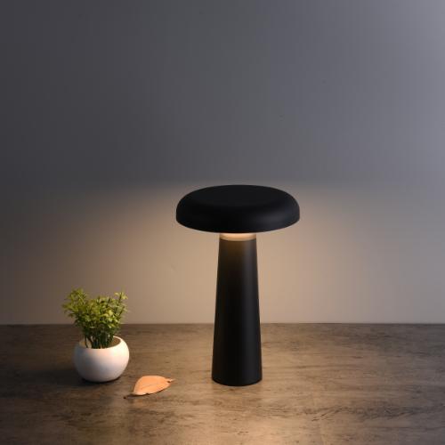 Boletus 4 Watt LED Portable Black or White Rechargeable Table Lamp - Lighting.co.za