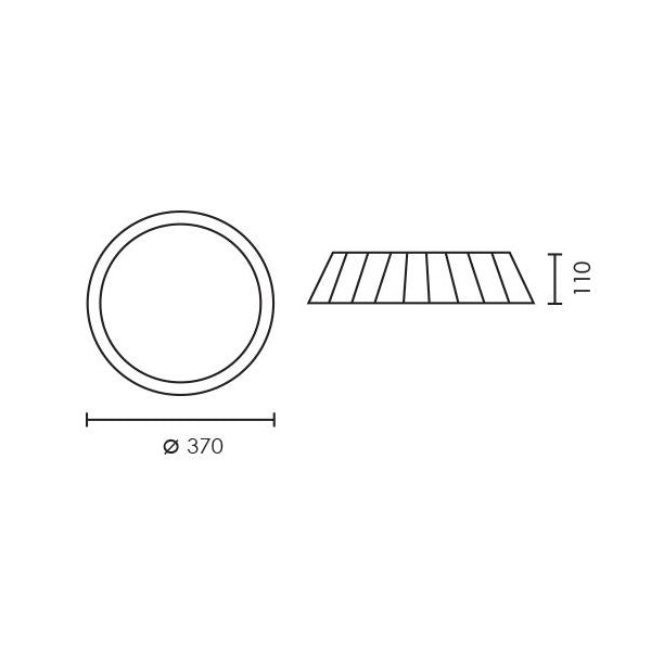 Milano Black | White | Grey Fabric Ceiling Light - Lighting.co.za