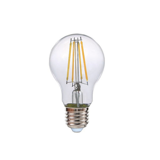 E27 A60 Clear LED Filament Bulb 8W 2700K Dim K - Lighting.co.za
