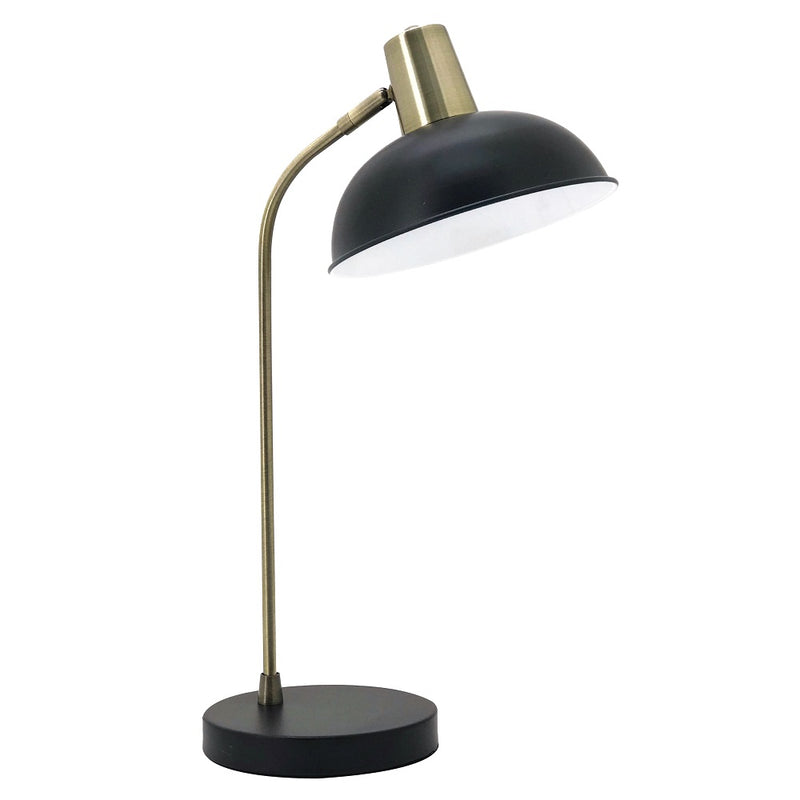 Palmer Brass Look and Black Desk Lamp - Lighting.co.za