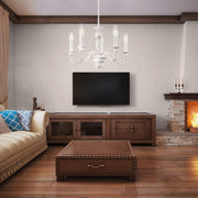 Caposile 3 | 5 Light White Chandelier - Lighting.co.za