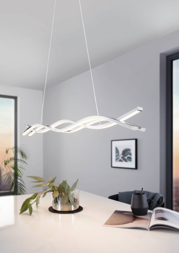 Lasana2 Chrome LED Linear Pendant Light - Lighting.co.za