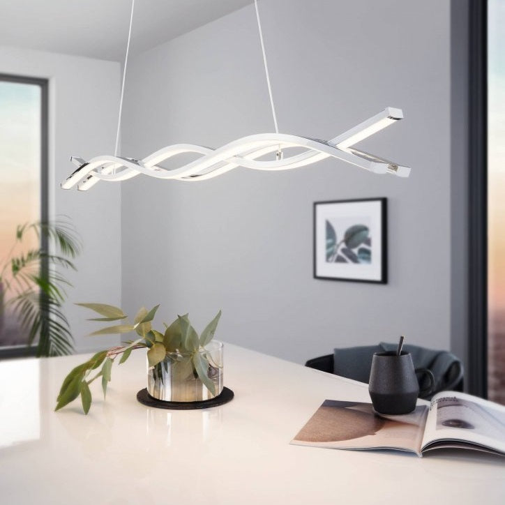 Lasana2 Chrome LED Linear Pendant Light - Lighting.co.za