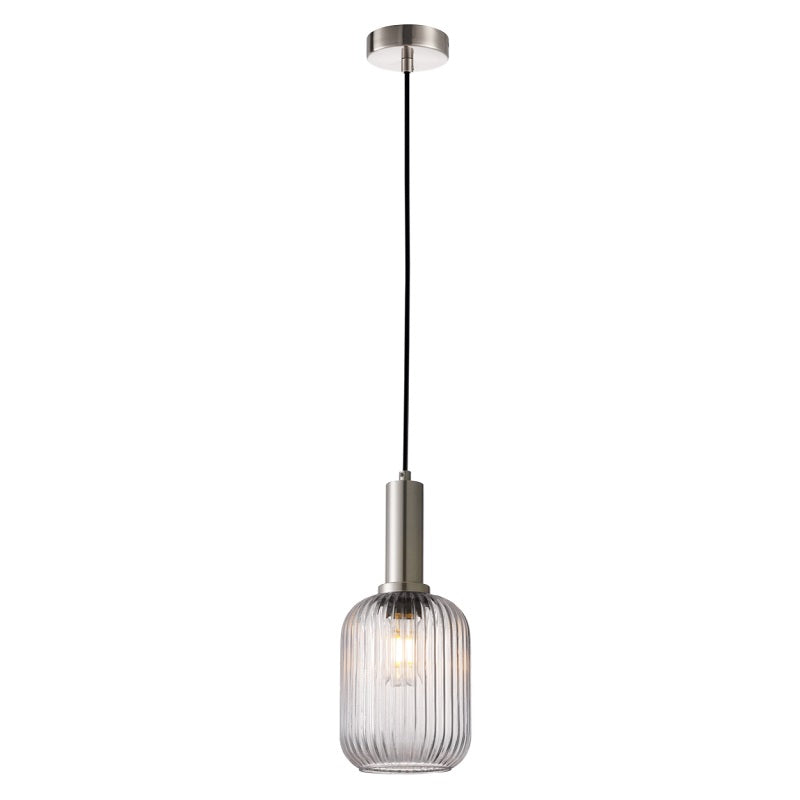 Athina Clear | Amber | Smoke Cut Glass Pendant Light - Lighting.co.za