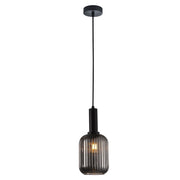 Athina Clear | Amber | Smoke Cut Glass Pendant Light - Lighting.co.za