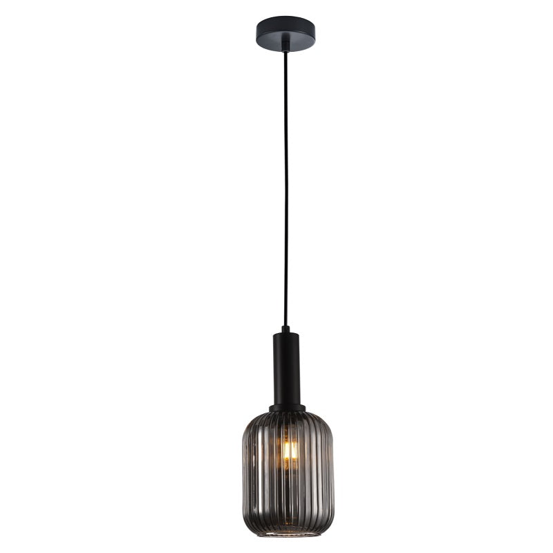Athina Clear | Amber | Smoke Cut Glass Pendant Light - Lighting.co.za