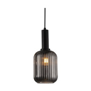 Athina Clear | Amber | Smoke Cut Glass Pendant Light - Lighting.co.za