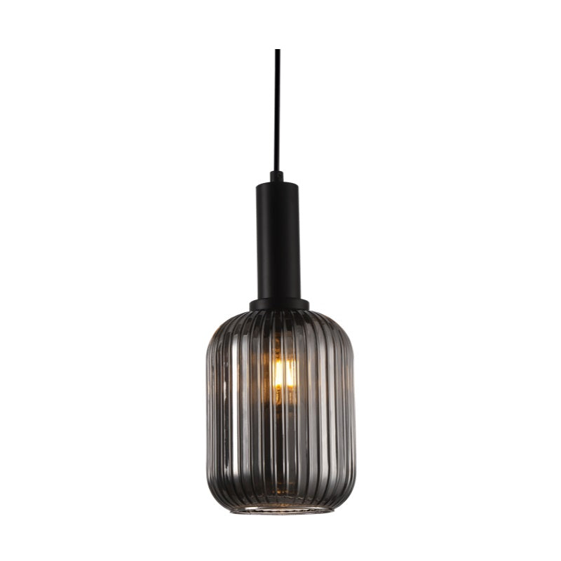 Athina Clear | Amber | Smoke Cut Glass Pendant Light - Lighting.co.za