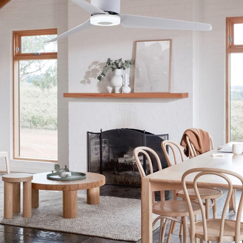 Astrid 3 Blade White LED Ceiling Fan - Lighting.co.za