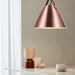 Holly Copper | Silver | Black | White Nordic Leather Strap Pendant Light 2 Sizes - Lighting.co.za