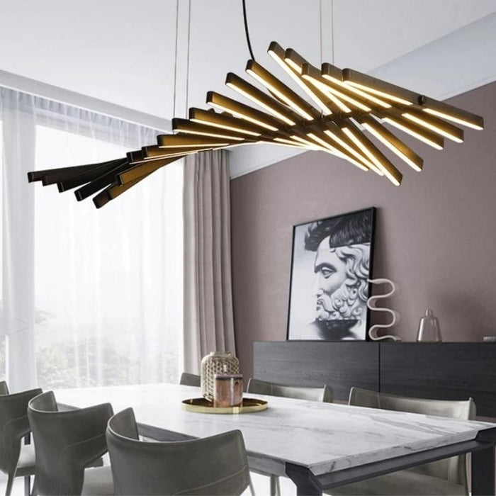 Piano Black and Acrylic 65 Watt LED Pendant Light - Lighting.co.za