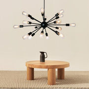 Supernova Satin Gold Or Black 18 Light Pendant Light - Lighting.co.za