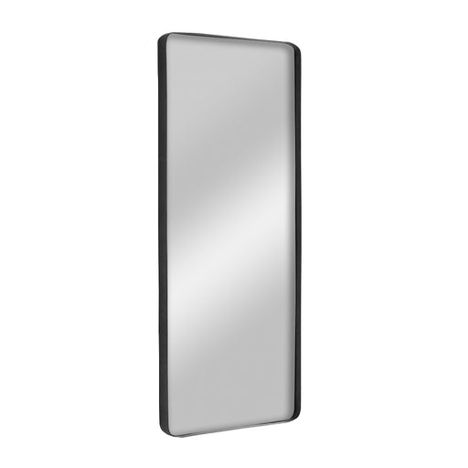 Anlia Short or Tall Black Rectangular Wall Mirror - Lighting.co.za