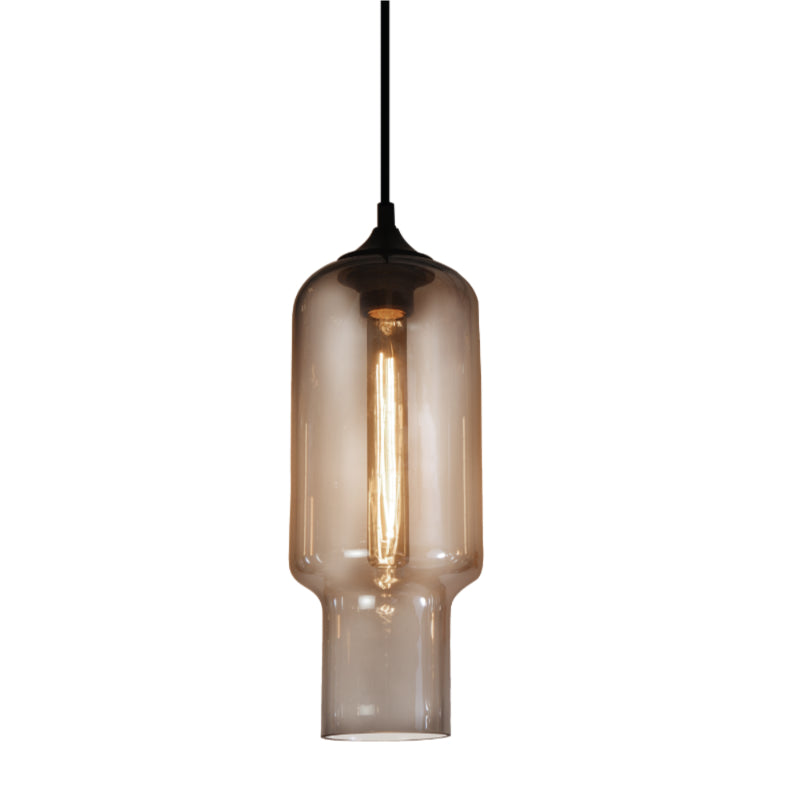 Alba Lighthouse Tall Amber | Smoke Glass Pendant Light - Lighting.co.za