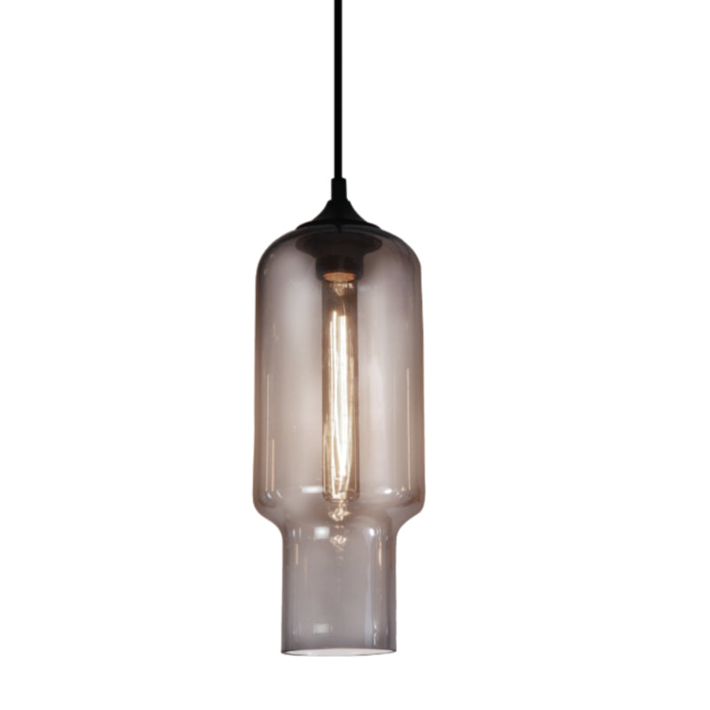 Alba Lighthouse Tall Amber | Smoke Glass Pendant Light - Lighting.co.za