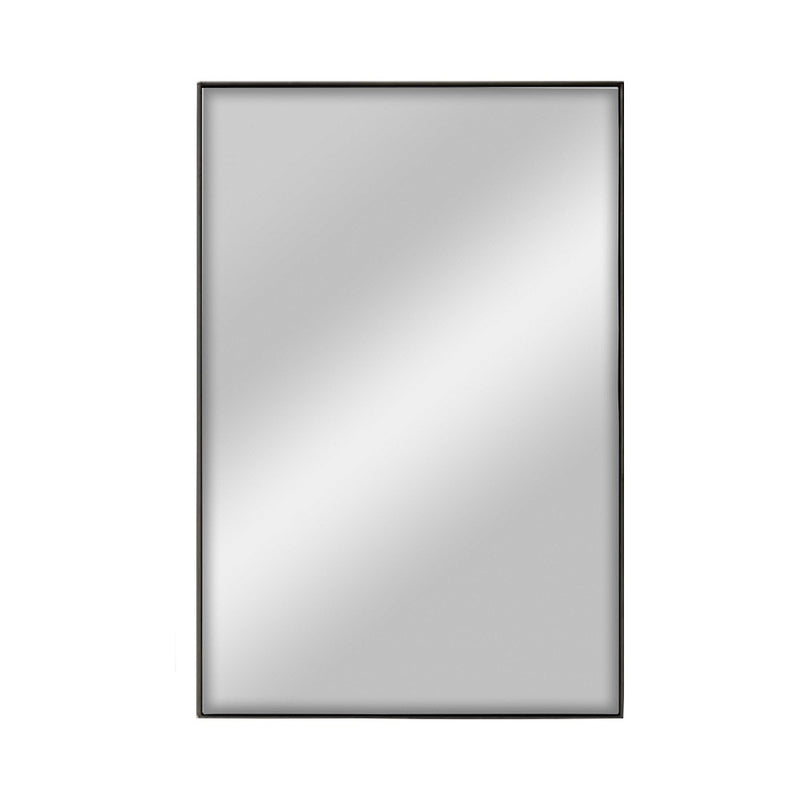 Leandro Black Rectangular Wall Mirror 2 Sizes - Lighting.co.za