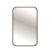 Amalia Black Rectangular Curved Mirror - Lighting.co.za