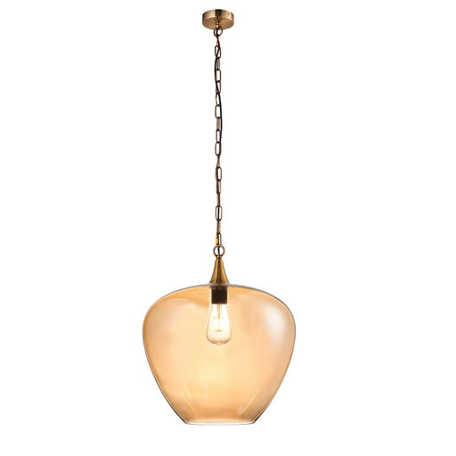 Apple Amber | Smoke Glass Pendant Light 2 Sizes - Lighting.co.za