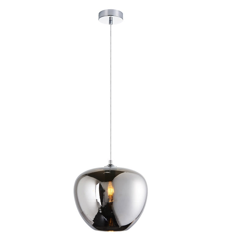 Apple Amber | Smoke Glass Pendant Light 2 Sizes - Lighting.co.za