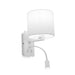 Ariston Round Bedside Reading LED Wall Light with Shade - Lighting.co.za