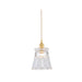 Arla Satin Gold Vintage Cut Glass Pendant Light - Lighting.co.za